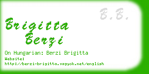 brigitta berzi business card